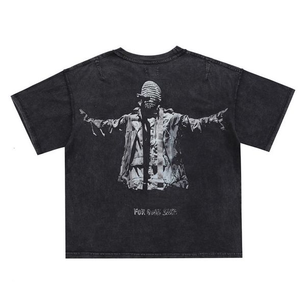 

2021 new ye kanye west sunday service t shirts men women 1:1 wash make old oversize tees t-shirts streetwear jtcz, White;black