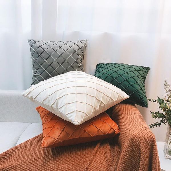 

cushion/decorative pillow geometric cushion cover velvet covers boho decorative pillows for sofa nordic retro home decor 45x45cm bedroom pil