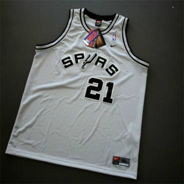 

100% stitched tim duncan sa jersey size xs-5xl 322s throw basketball jersey, Black