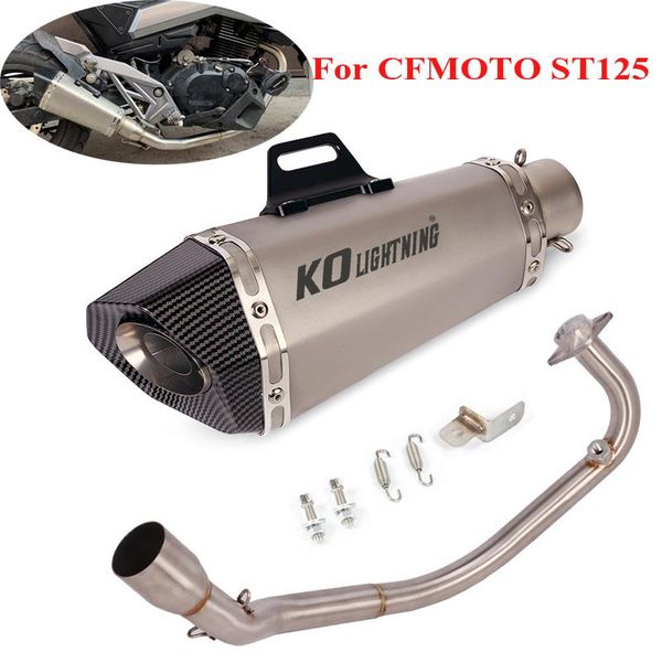

motorcycle 51mm exhaust system connection exhaust muffler escape for cfmoto st125