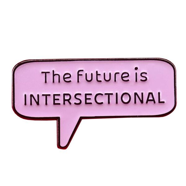 

pins, brooches the future is intersectional feminist enamel metal badges lapel pin jackets jeans fashion jewelry accessories, Gray