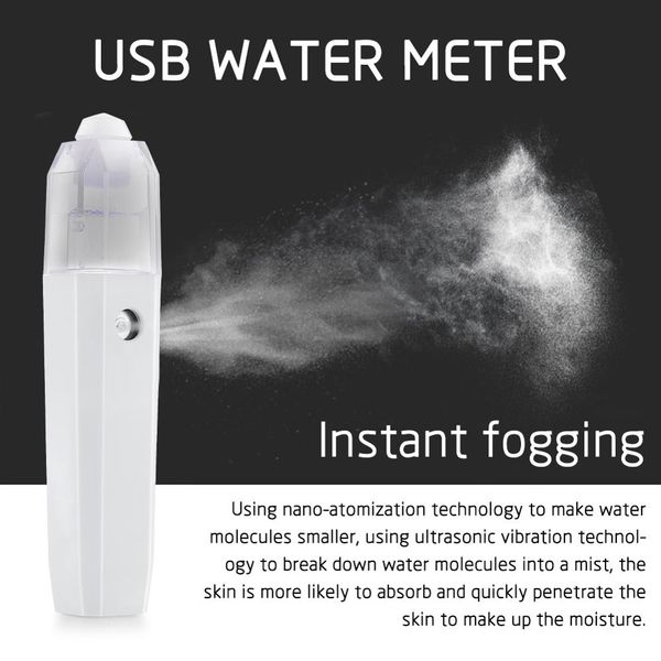 

ultrasonic skin scrubber deep cleans skin pores and cuticles+electric blackhead remover+nano-particle facial spray+acne needle