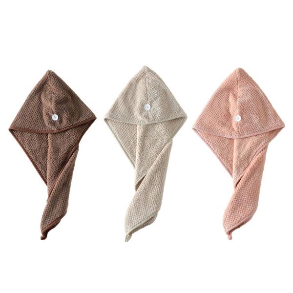 

3pcs hair drying cap coral hair drying towel shower towel bathroom bathing cap