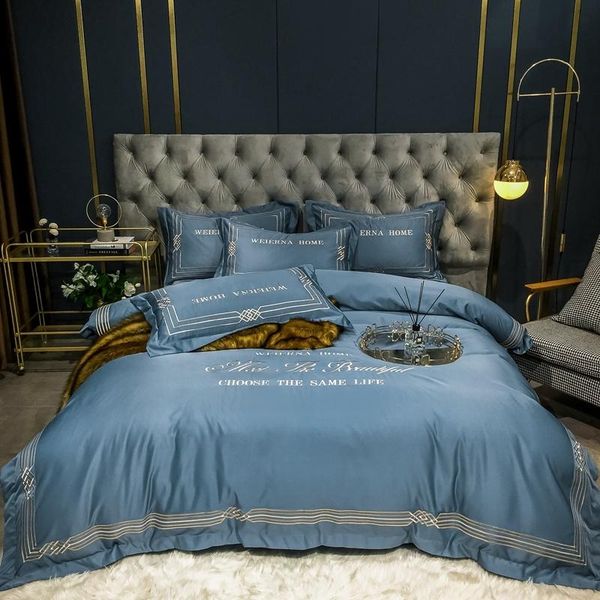 

bedding sets michiko 2021 jianou embroidery ice silk washing four piece set