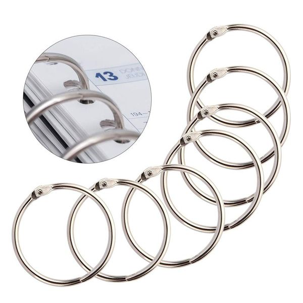 

100pcs loose leaf binder rings key book for scrapbook//craft hooks & rails