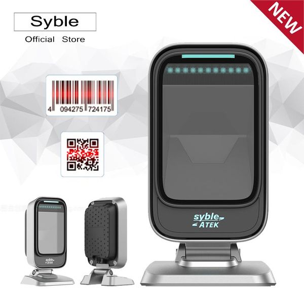 

2021 new design 1d/2d wired deskbarcode scanner smart chip quick and accurately scan ak-9208