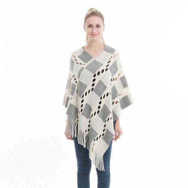

spring summer women hollow out sweater knitted tassel shawl poncho and capes ladies long size cardigan sweaters coat, Blue;gray