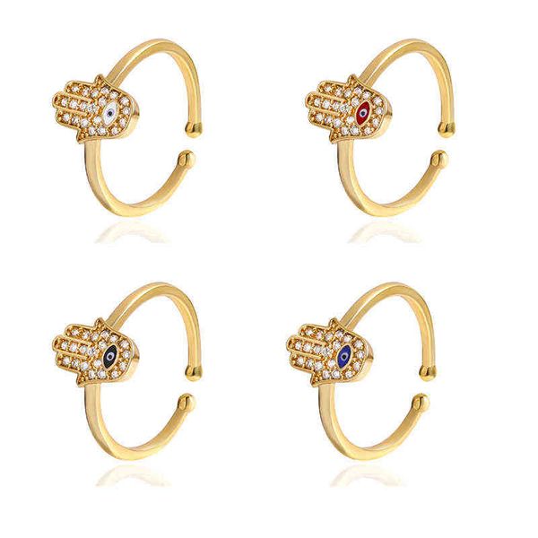 

new retro fashion turkish evil eyes open adjustable ring for women index finger tail ring personaliz jewelry g1125, Slivery;golden