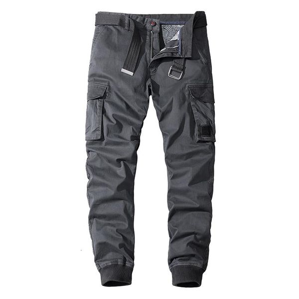 

men's pants pleated cargo men jogging jogger khaki fashion spring autumn streetwear clothing male trousers oversized 40, Black