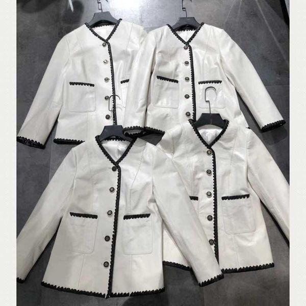 

women's leather & faux woman 100% coats natural sheepskin 2021 fashion female windbreaker jackets real h316, Black