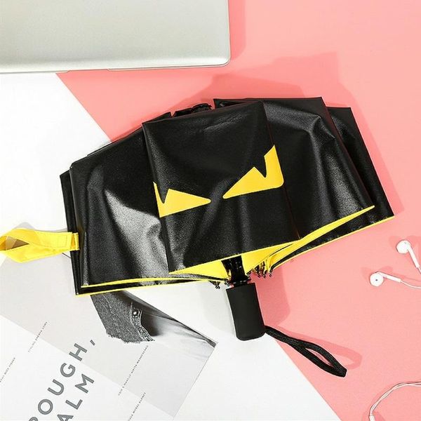 

umbrellas creative black coating 3 fold uv women men non automatic business windproof male fashion parasol child gifts paraguas