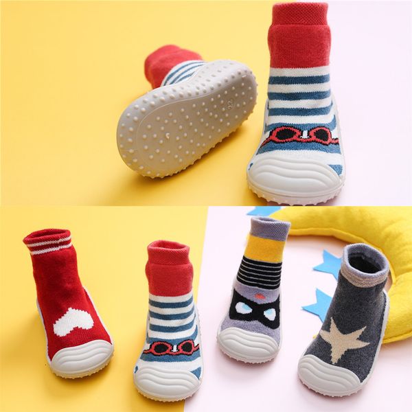 

winter new children's socks shoes terry baby thickened warm floor boys and girls toddlers