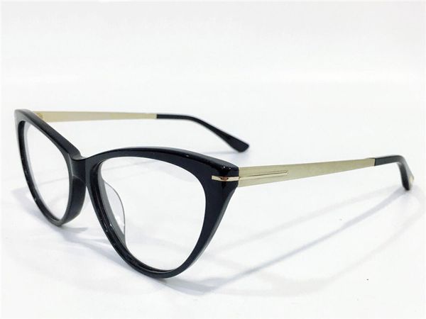 

new fashion design optical eyewear 5354 cat eye frame simple popular style lightweight and comfortable to wear transparent glasses, Black