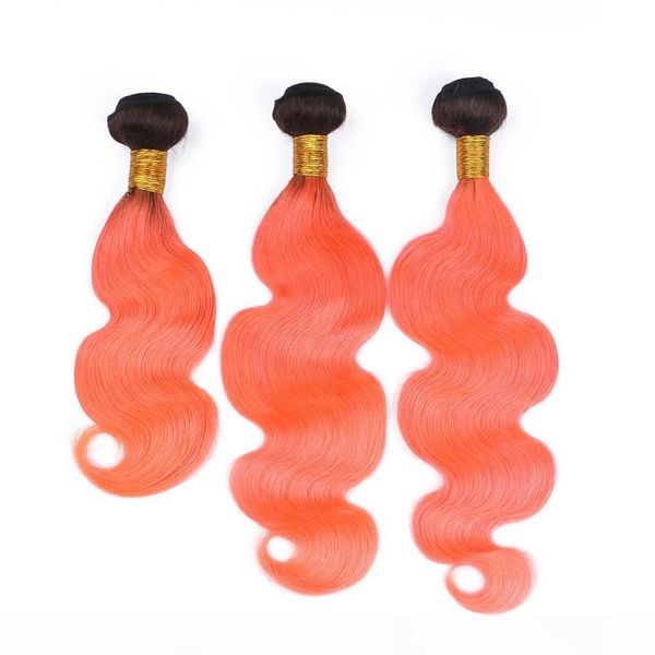 

body wave wavy #1b orange ombre virgin peruvian human hair weave bundles black and orange ombre virgin human hair weft extensions