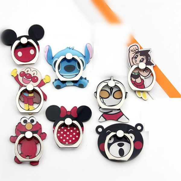 

cell phone mounts & holders mobile holder metal finger ring cute cartoon mouse animal stand support for all