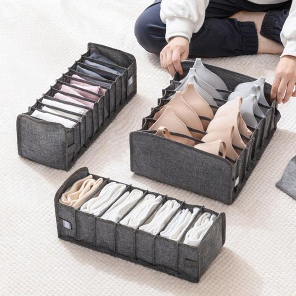 

clothing & wardrobe storage collapsible underwear box bra panties socks compartment drawer type 3 piece set