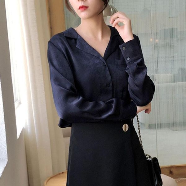 

v neck shirt long sleeve ladies blouse women shirts blouses, White