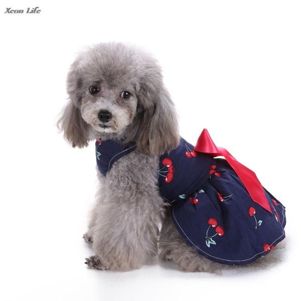 

dog apparel puppy sweetie cherry pet clothes for dress sundress shirts