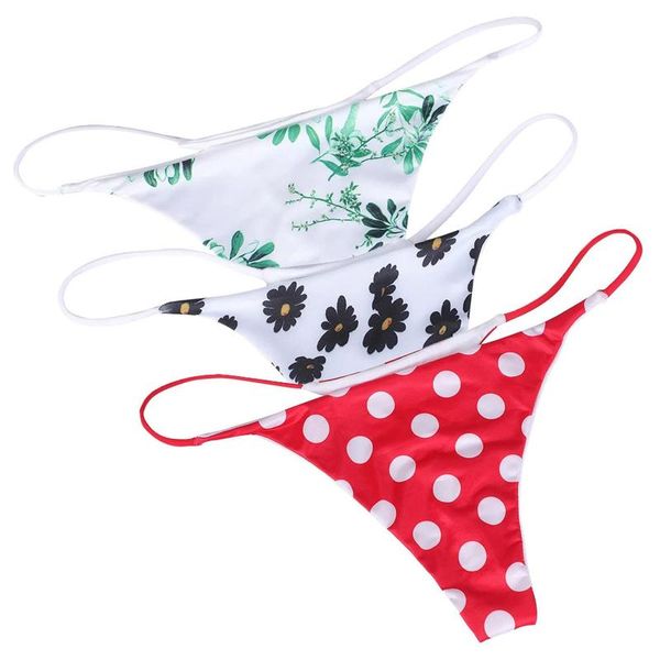 

yoga outfit 3pcs ladies panties thongs thin strap briefs g-string low waist swimming bikini cotton women lingerie underpants
