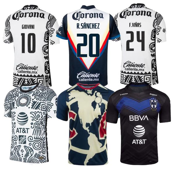 

liga mx 21 22 club america soccer jerseys leon third away 2021 2022 camisetas tigres unam chivas cruz azul 3rd training football shirts, Black;yellow