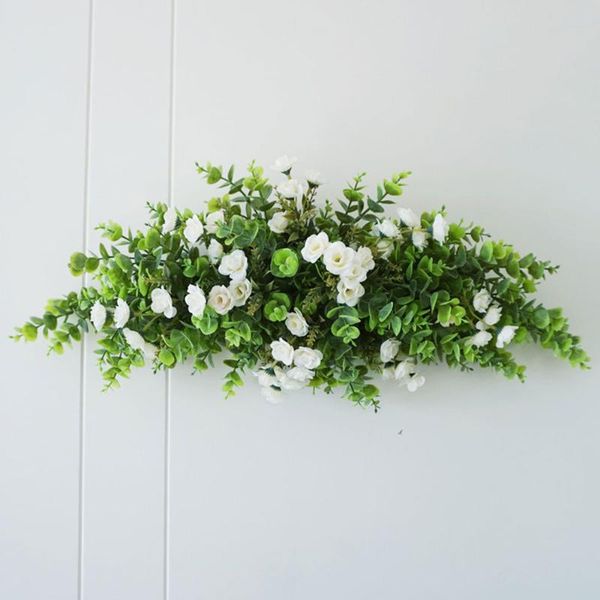 

decorative flowers & wreaths diy artificial wreath door threshold flower wedding home living room party pendant wall decor christmas garland