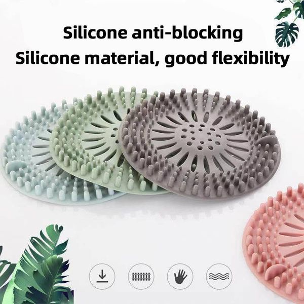 

other bath & toilet supplies bathroom floor drain hair filter sewer multifunctional multi-color optional kitchen sink silicone plug cover