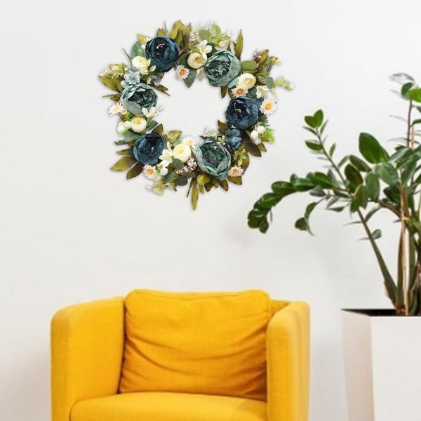 

decorative flowers & wreaths autumn peony flower wreath diamond fleece embellishment wedding thanksgiving harvest festival decoration fall o
