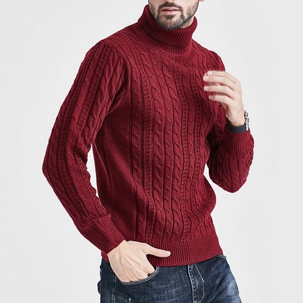 

men's japanese and korean winter turtleneck sweater thicken loose turtleneck knit loose pullover, White;black