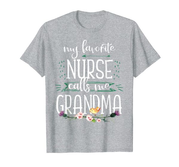 

thanksgiving my favorite nurse call me grandma gift t-shirt, White;black
