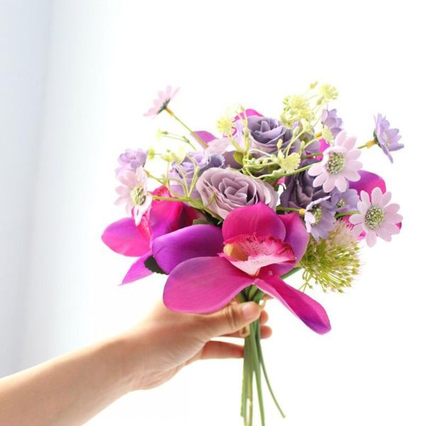 

silk flowers party valentines day gifts plastic for home wedding decoration decor bouquet