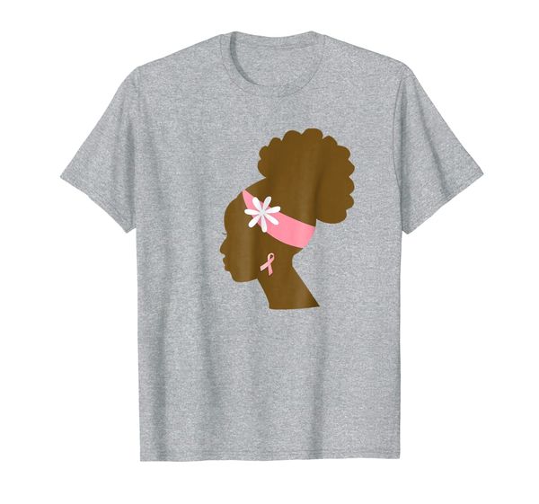 

breast cancer black women awareness t-shirt, White;black