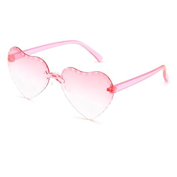 

sunglasses ljlgly fashion heart kids boys girls rimless sun glasses children outdoors travel uv400 eyewear, White;black