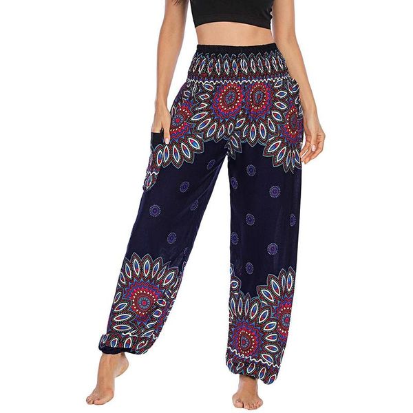 

yoga outfit pants women high waist vintage fashion casual loose retro trousers baggy bloomers harem pantalons capris