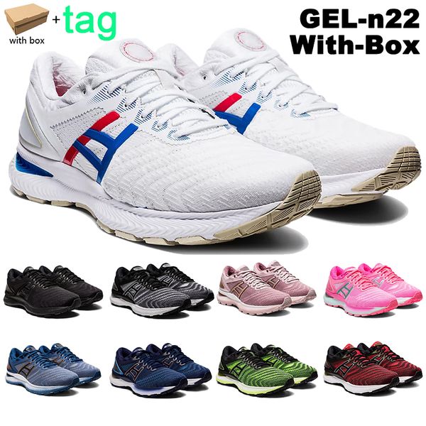 

running shoes with gel-n22 men grey floss peacoat rose gold pink pure silver safety yellow black mens women sneakers, White;red