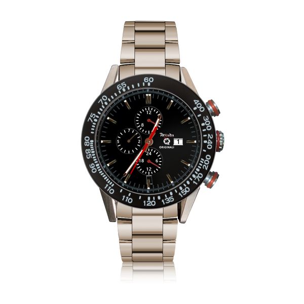 

men's luxury automatic mechanical watch requin carrera 1887 silver white stainless steel case calendar black full working dial tag 45mm, Slivery;brown
