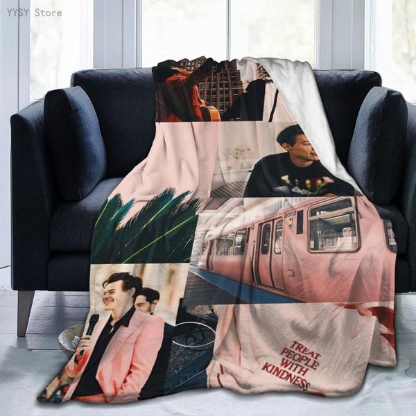 

blankets harry-styles anime printed ultra-soft micro fleece blanket flannel throw sherpa bedspread bedding sofa 06