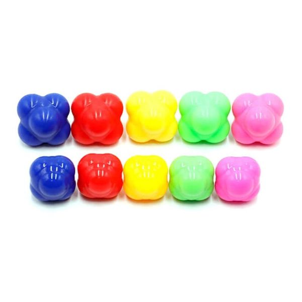 

fitness balls hexagonal reaction ball agility silicone coordination reflex exercise training improve