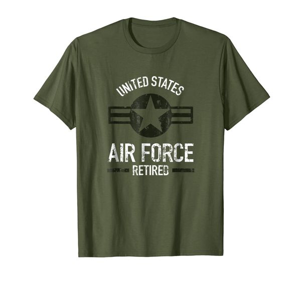

united states retired air force military retirement shirt, White;black