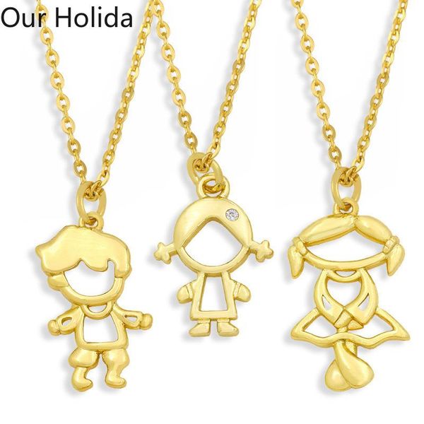

pendant necklaces wholesale luxury jewelry boy girl couple necklace clavicle chain design valentine's day accessories gift party, Silver