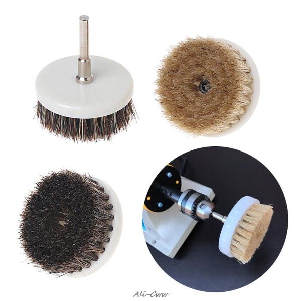 

professional hand tool sets 3mm 6mm stainless steel rod and 60mm drill powered scrub heavy duty cleaning brush with stiff bristles tools