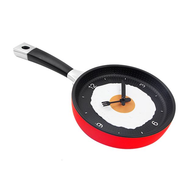 

2021 new fried pan plastic cooks wall watch for home decoration lovely design quartzo clock horloge murale 2gy5