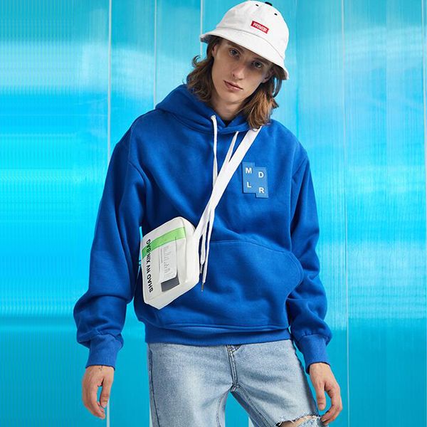 

men spring autumn thick fleece pullovers sweatshirts oversize hip pop hooded hoodies male casual fashion kg-261, Black