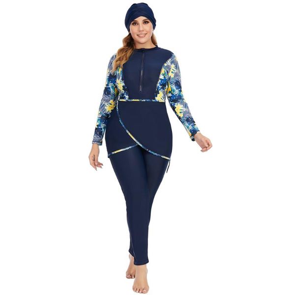 

swim wear 2021 muslimischen bademode islamischen volle abdeckung bescheidenheit plus grÃ¶Ãe sommer strand schwimmen tragen arabischen fraue
