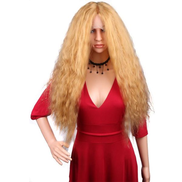 

synthetic wigs lace glueless natural black wig long wavy hair 30inch cosplay blonde african american for women