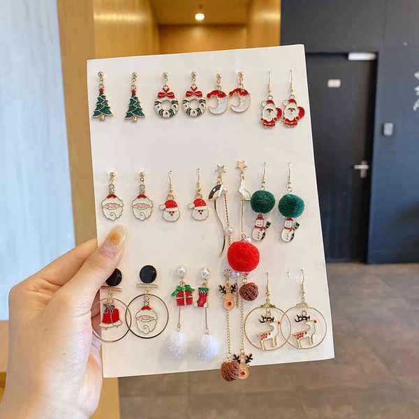 

christmas exaggerated carnival earrings temperament autumn and tassel female