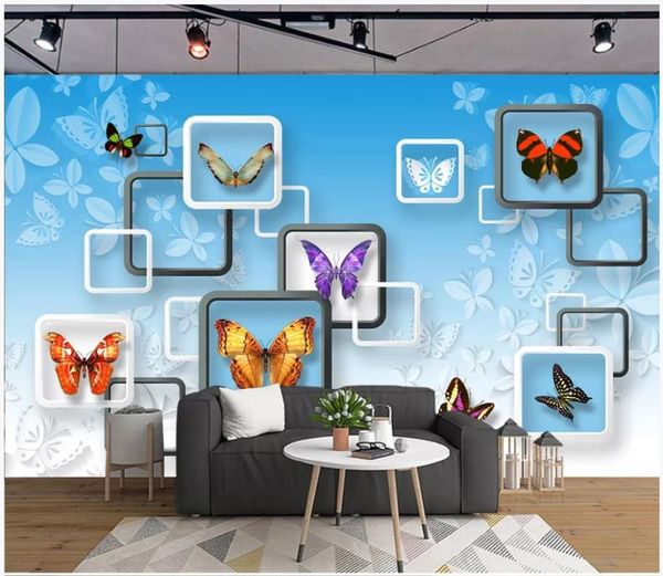 

wallpapers custom po wallpaper for walls 3 d mural beautiful modern rural butterfly fashion rose flower living room tv background wall