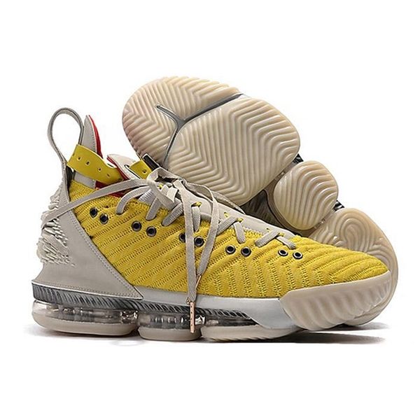 

2019 new 16 xvi harlem fashion mens sneaker shoes 16s designer yellow white hf sports sneakers shoes