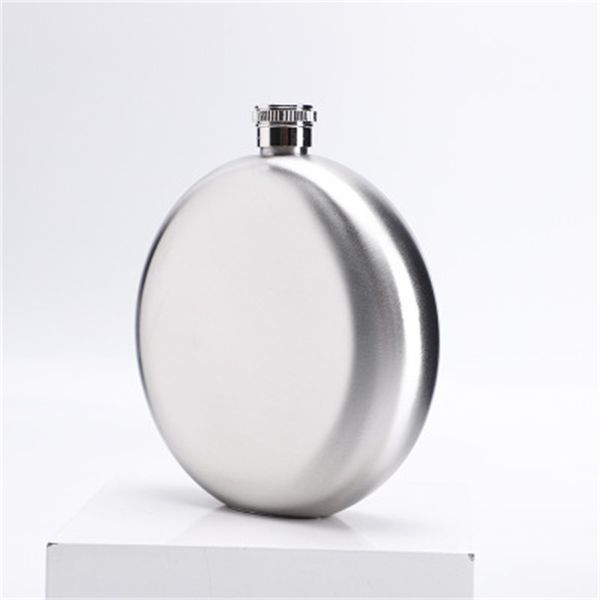 

stainless steel 5 oz hip flask round marble pattern bottle russian special shaped portable wine pot simple fashionable 10 5ml b2