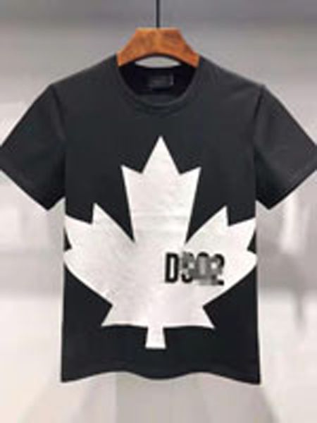 

d21 luxury men's t-shirt hip hop printing short sleeve t-shirt summer new round of luxury men's cotton t-shirt wholesale, White;black