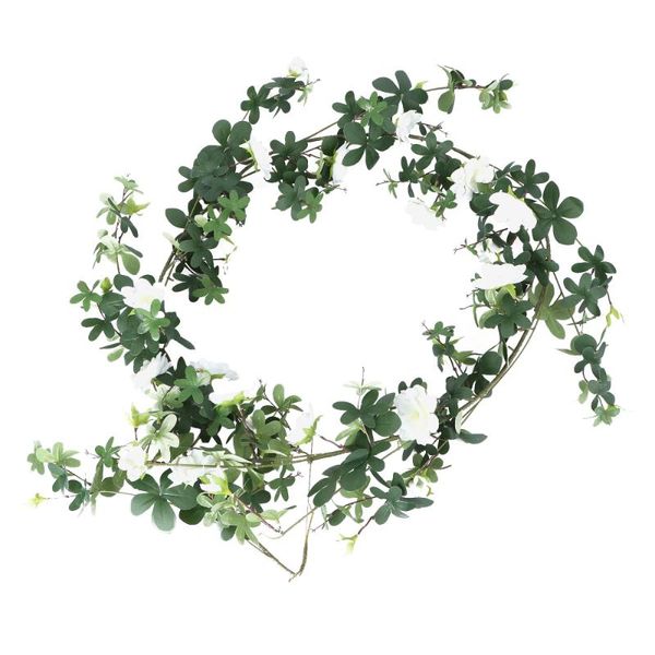 

1pc simulation rattan decor false flower rattan suspended ceiling (white)